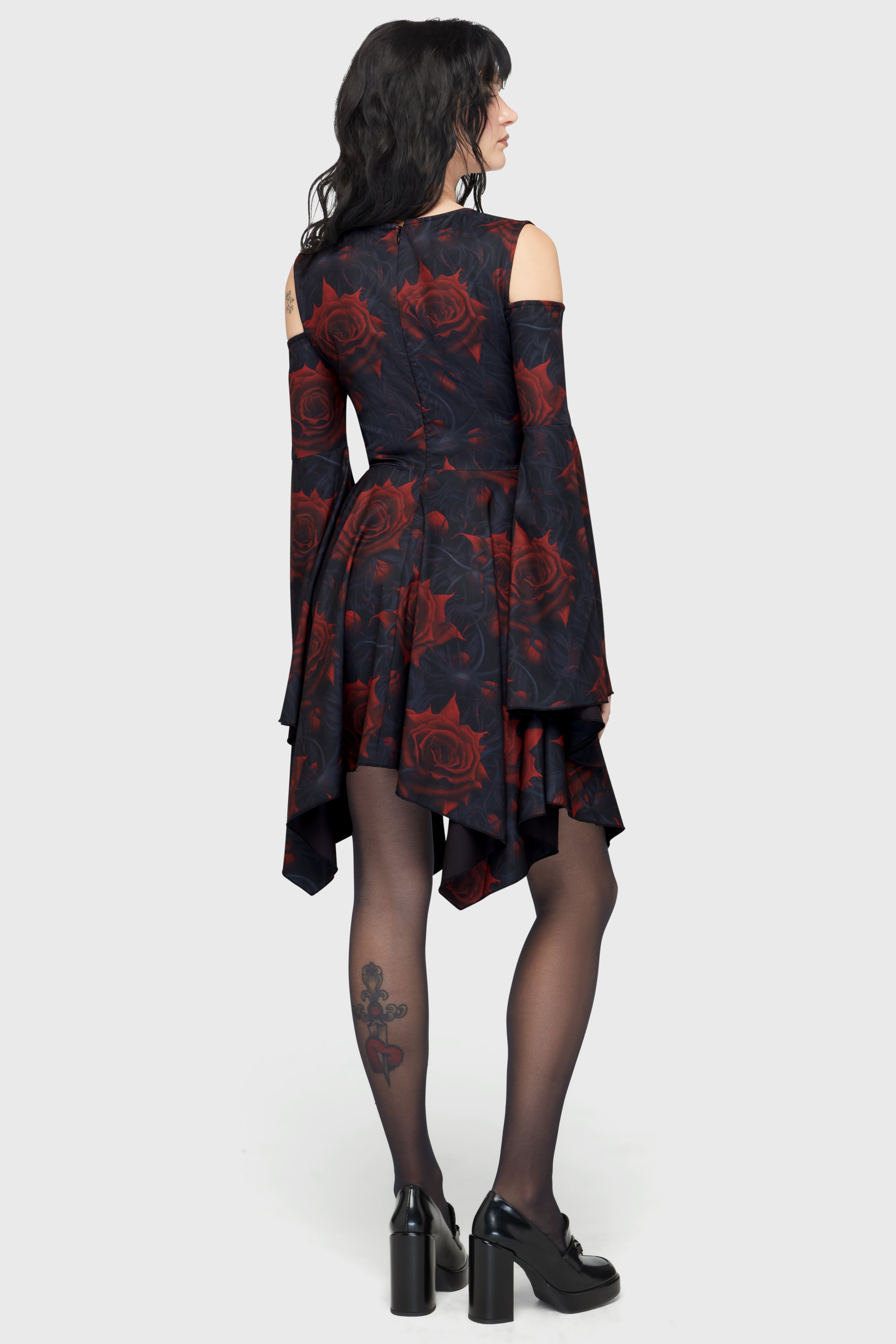 Blood Rose Mini Dress