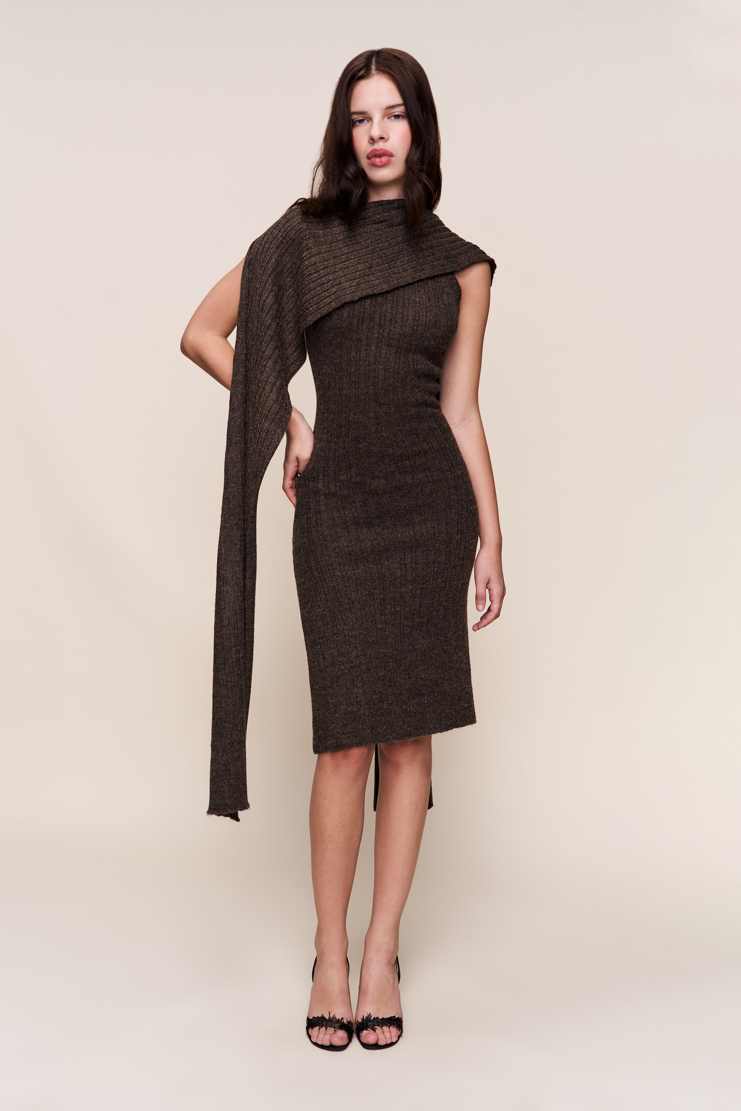 Hooded Knit Dress