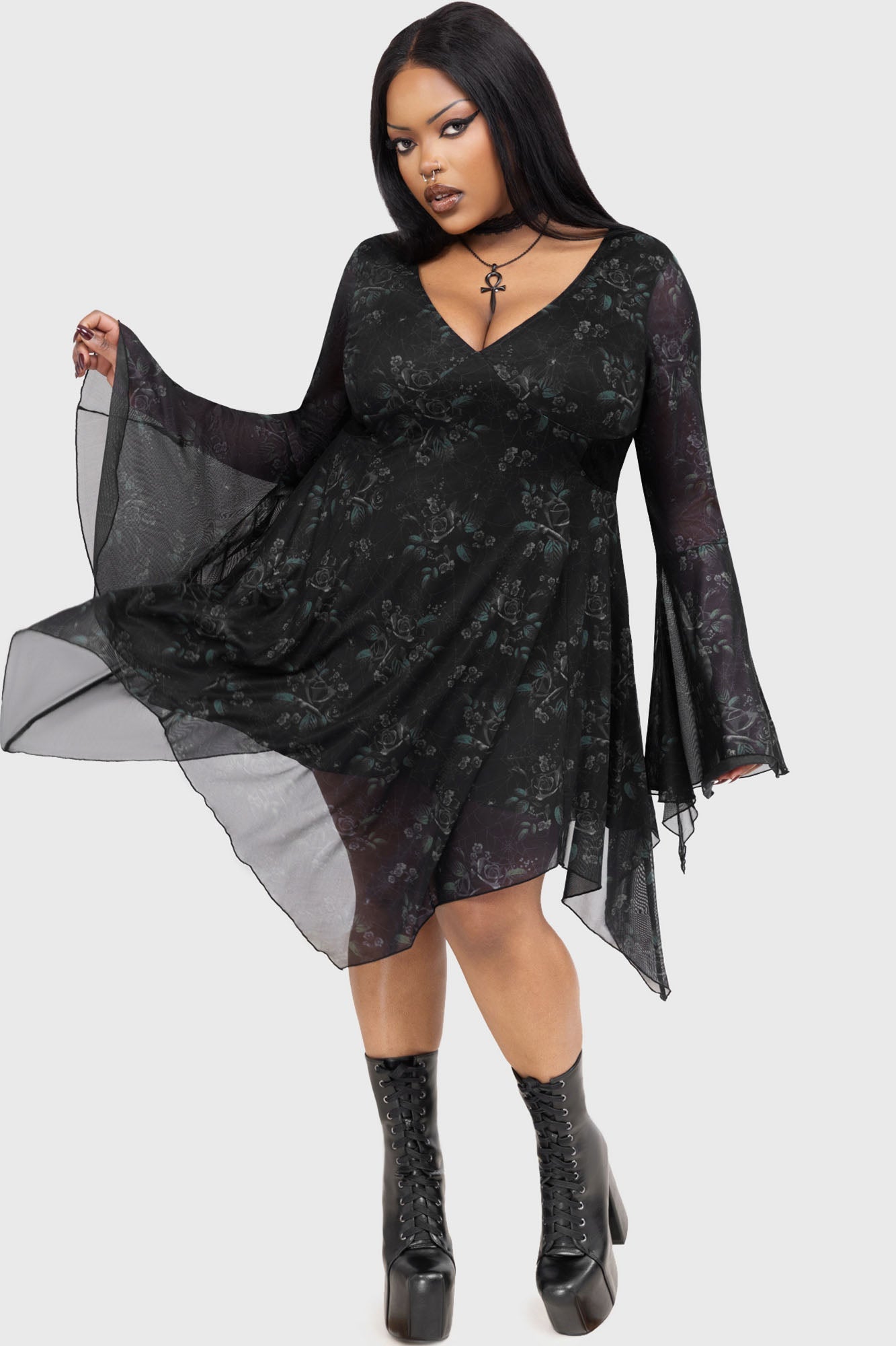 Nocturnal Grove Dress