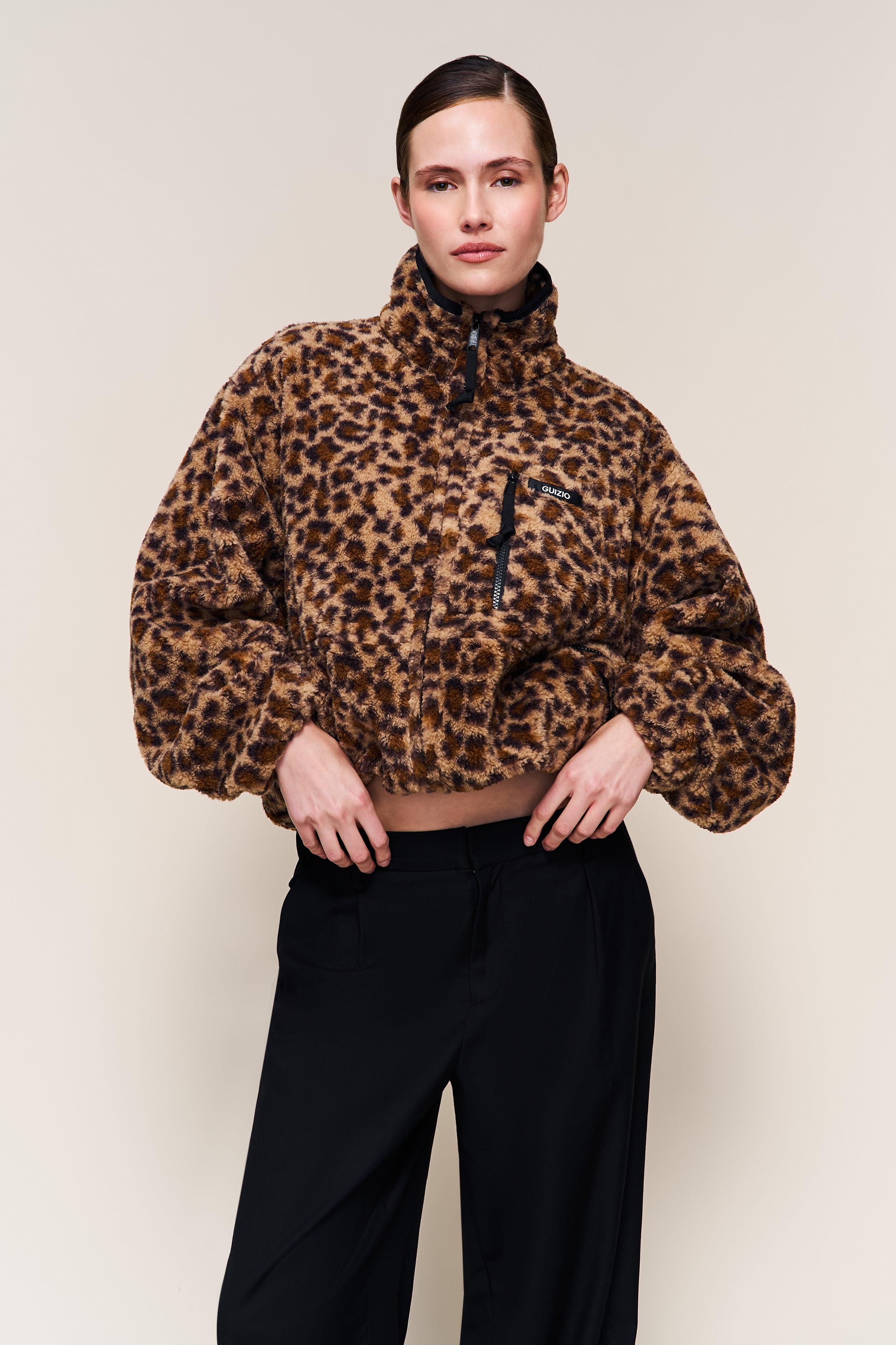 Guizio Sherpa Zip Up Jacket