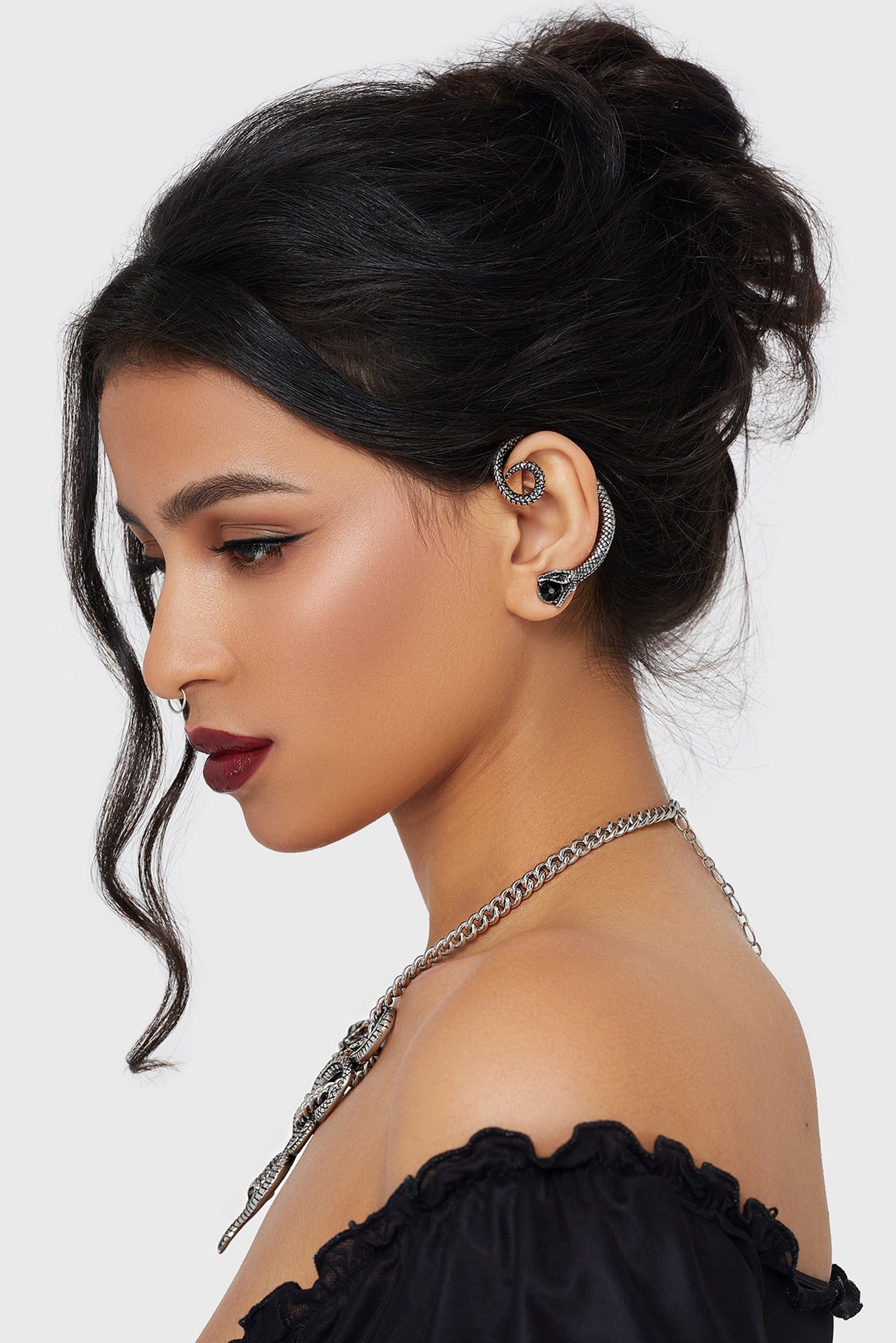 Snake Venom Ear Climber Earring