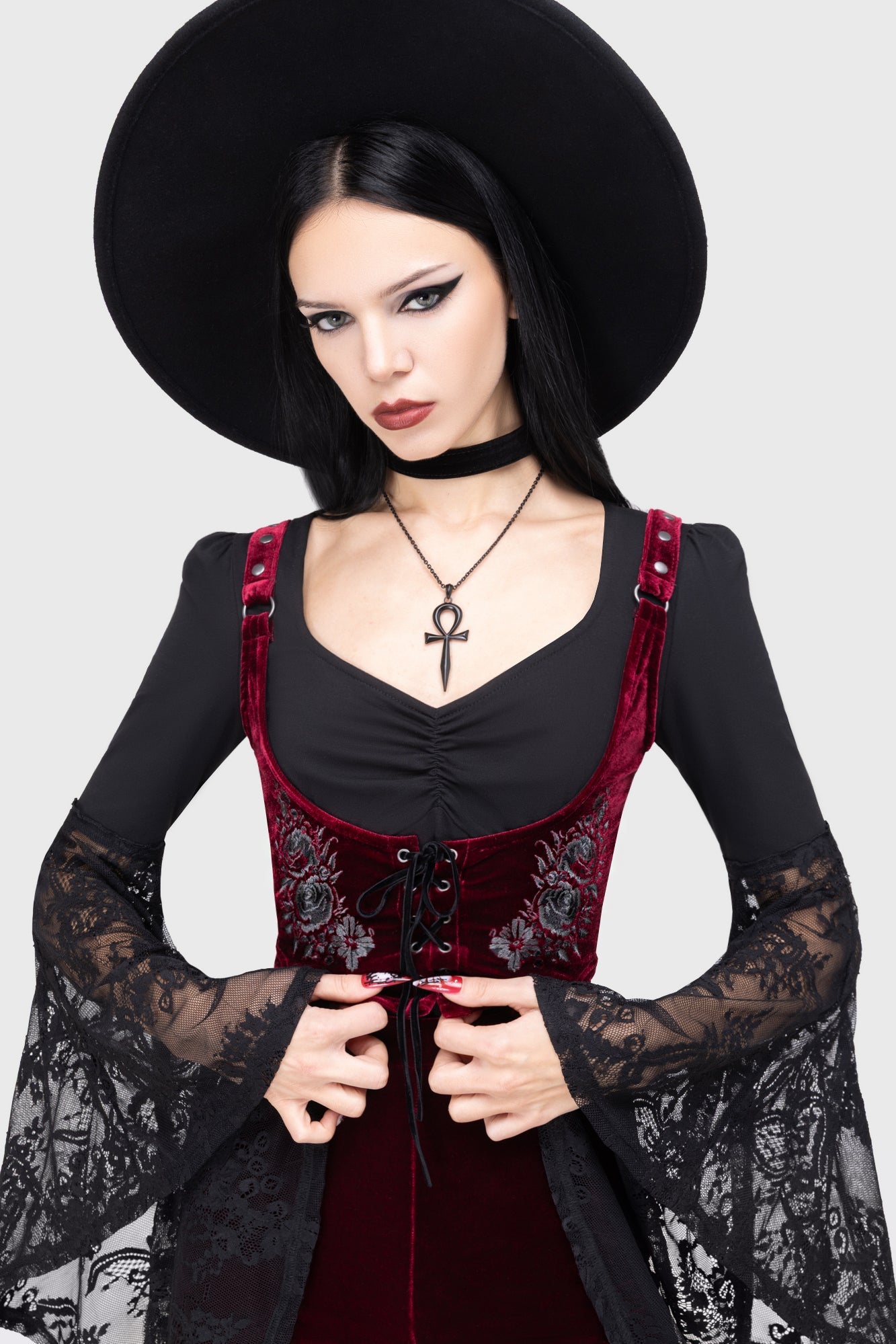 A Devil's Rose Underbust Corset Top