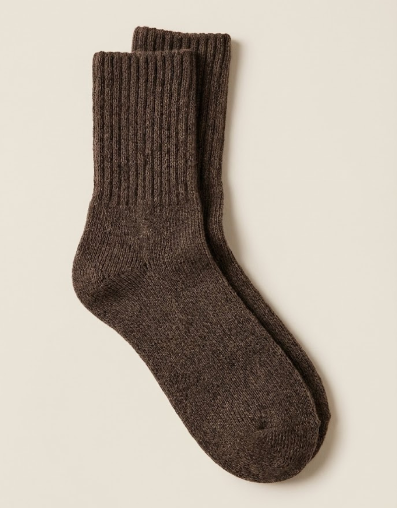 5 Pairs of Ribbed Socks - Solid color