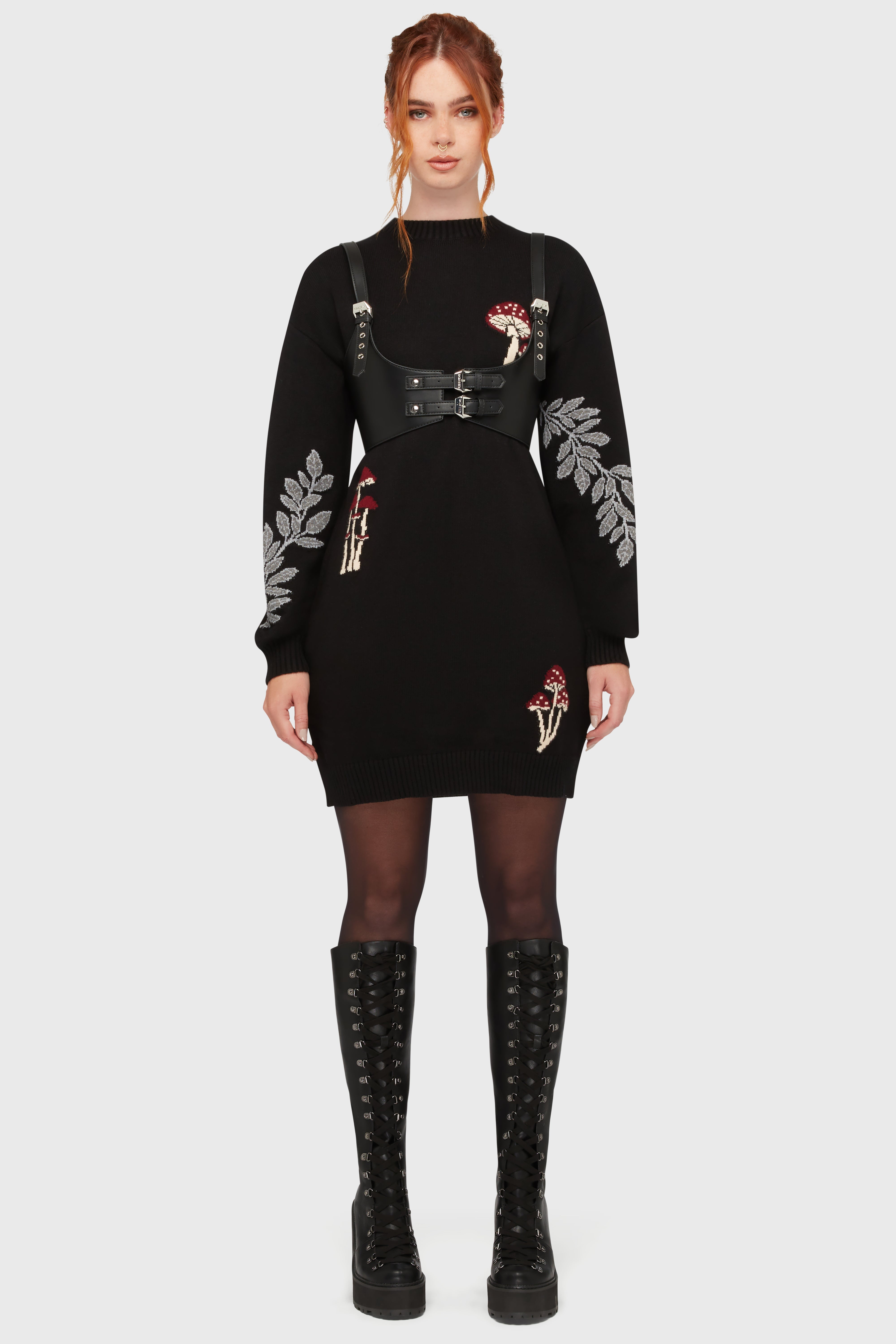 Bitter Morelle Sweater Dress