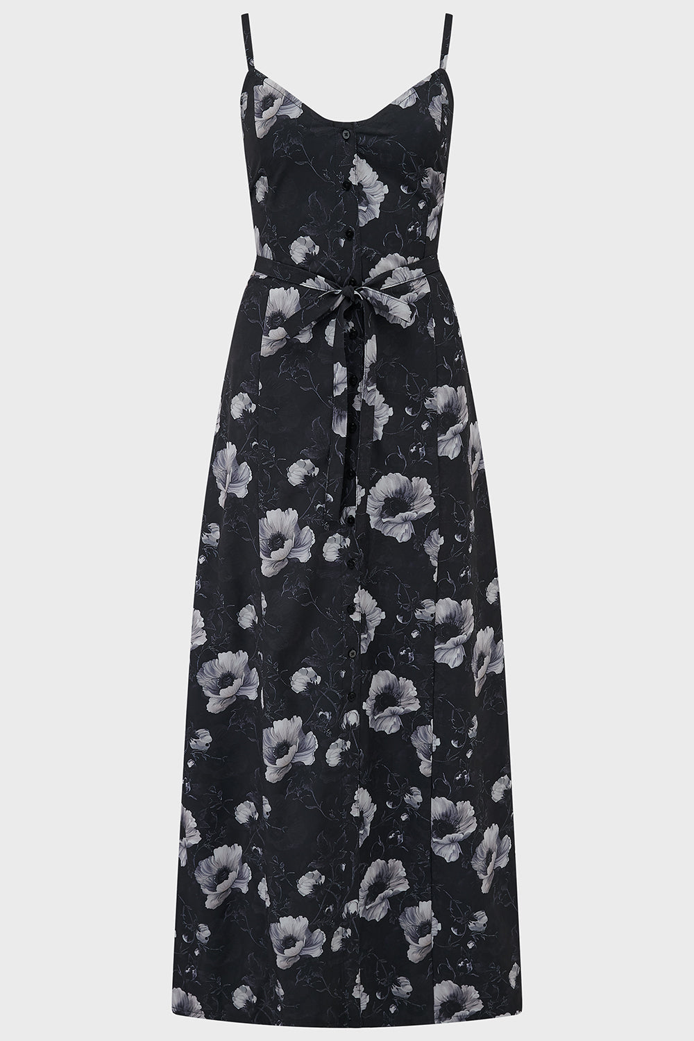 Cottage Chorus Maxi Dress [BLACK AND WHITE]