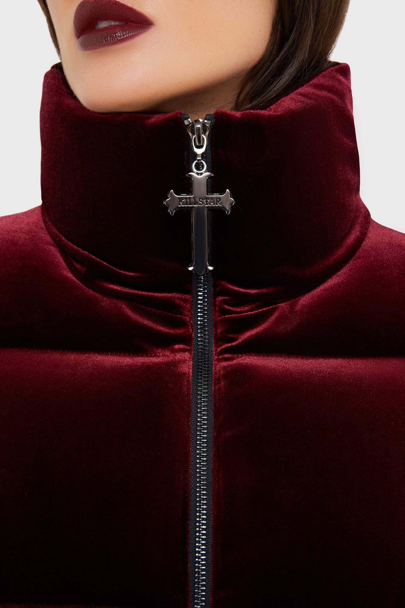 Deadliest Nightvelvet Puffer Coat [RED]