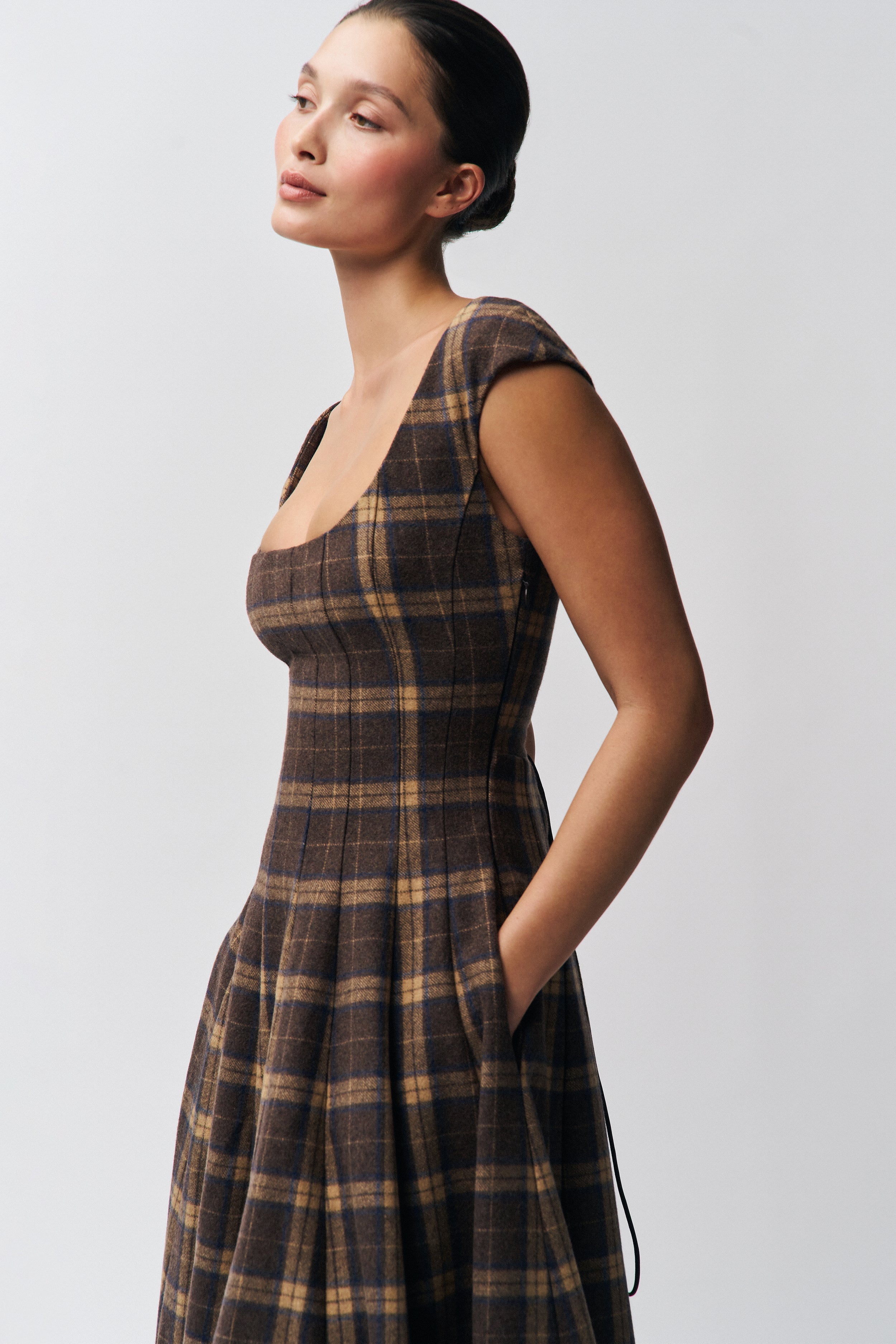 Leila Tartan Dress