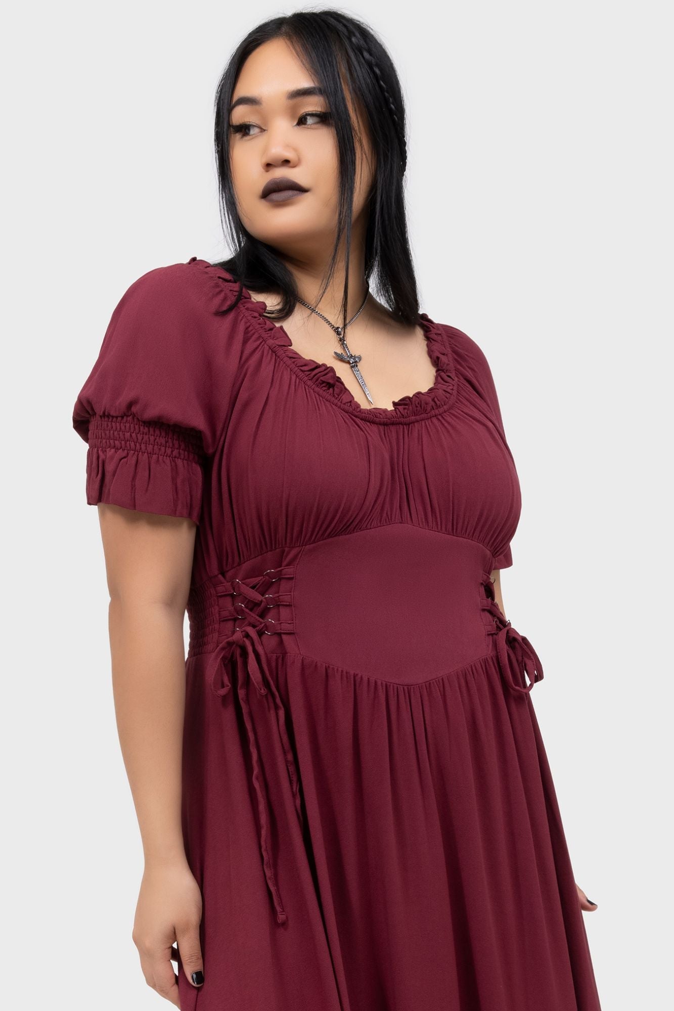 Jocasta Maxi Dress Short Sleeve [RED]