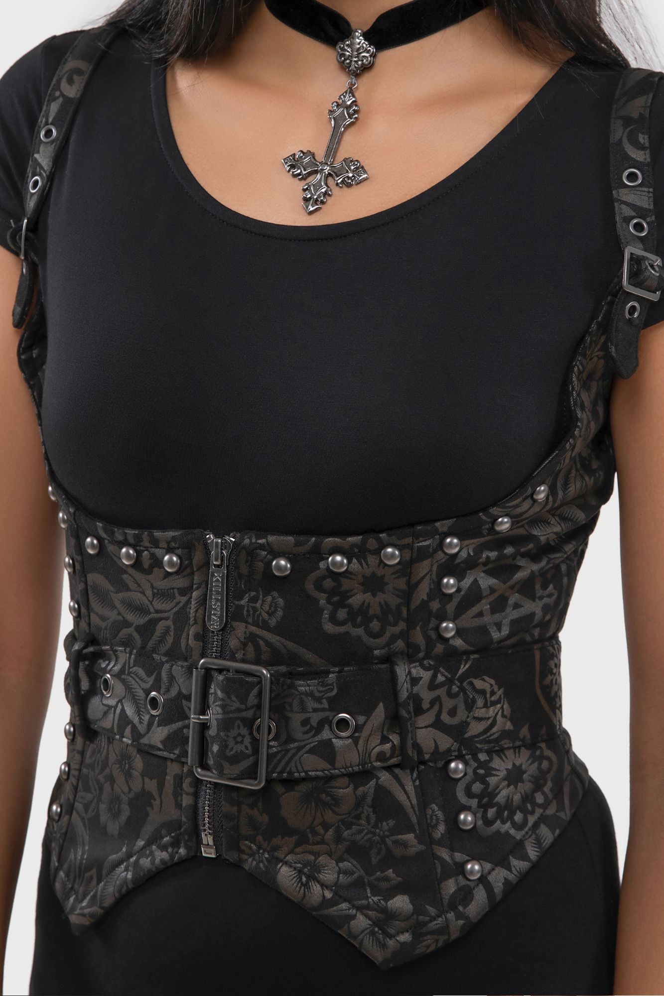 Malapas Underbust Corset Top [BLACK LILY]