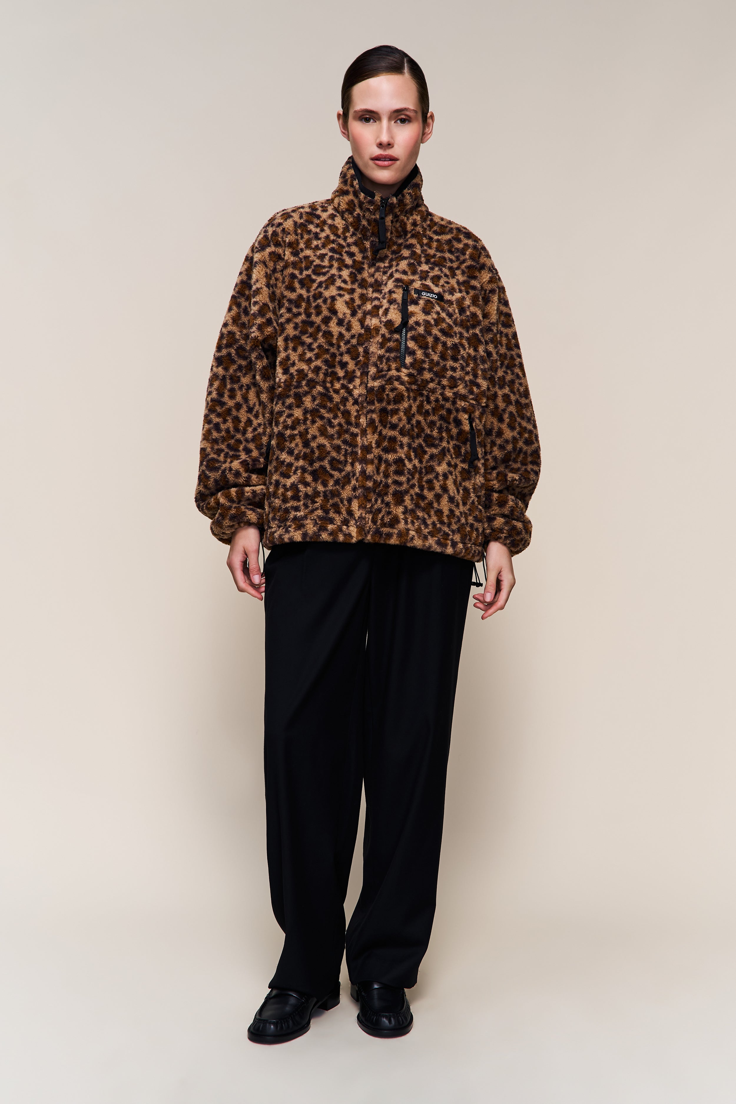 Guizio Sherpa Zip Up Jacket