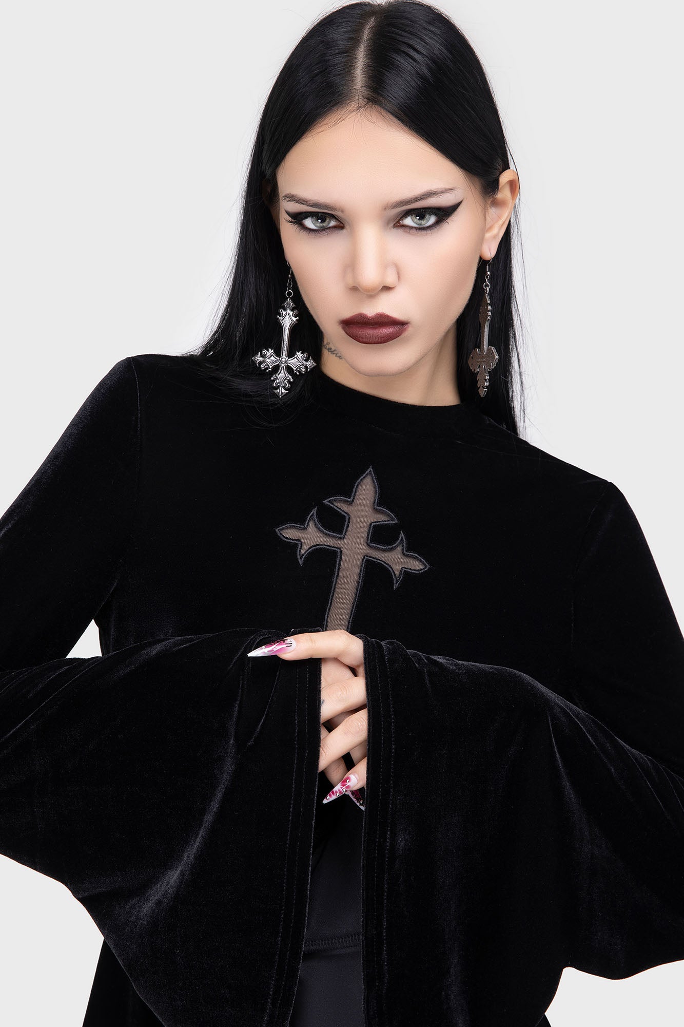 Serenade Of Shadows Mini Dress