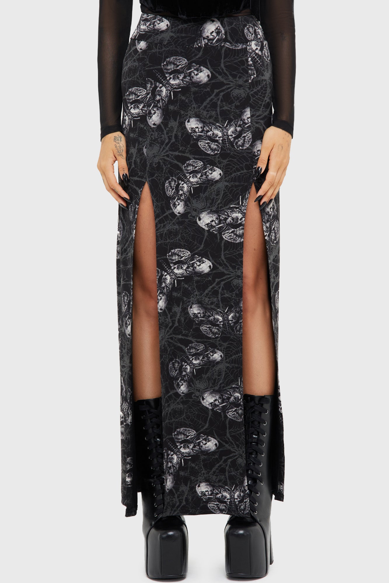 Spidrasica's Web Maxi Skirt