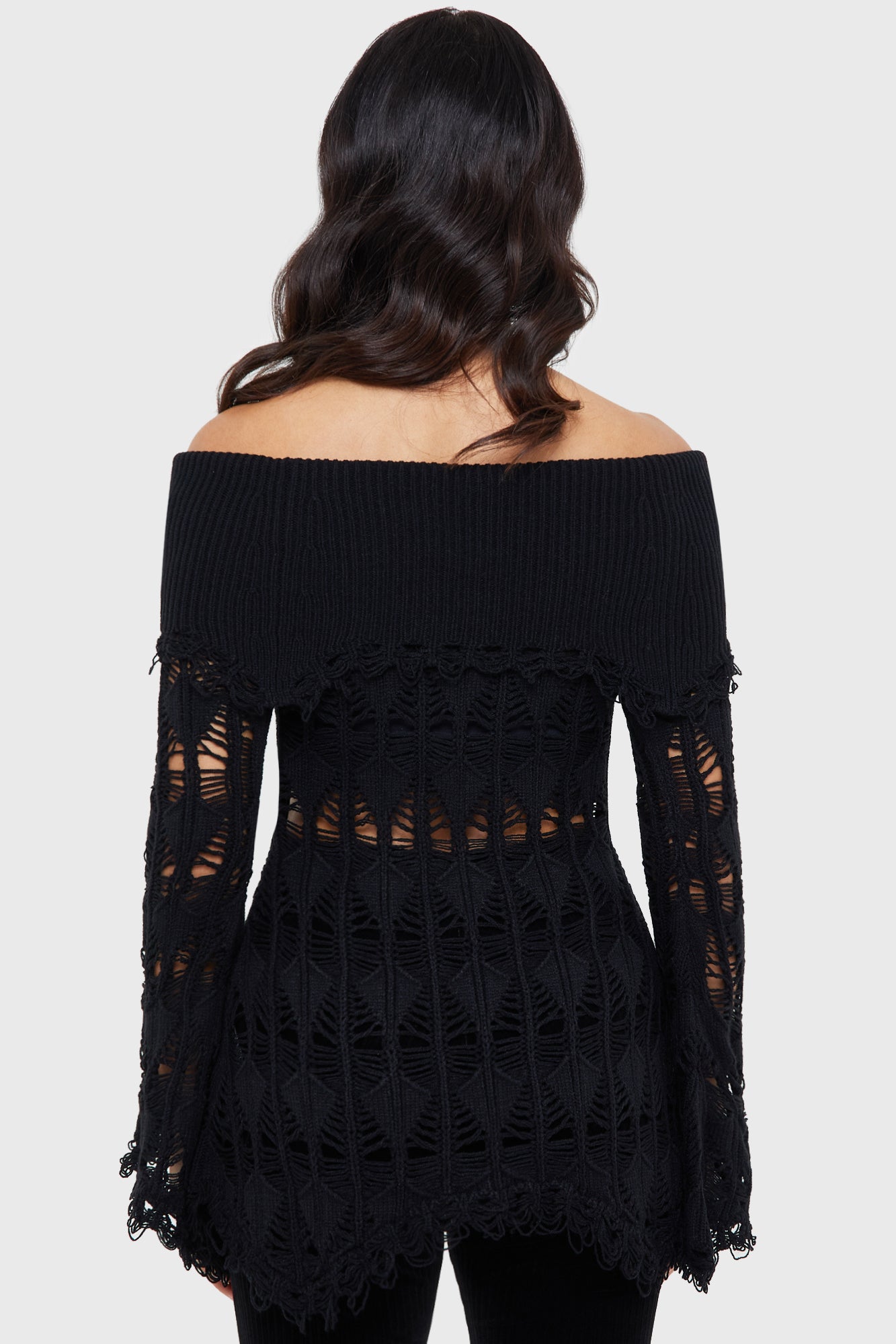 Shadow Wine Sweater [BLACK]