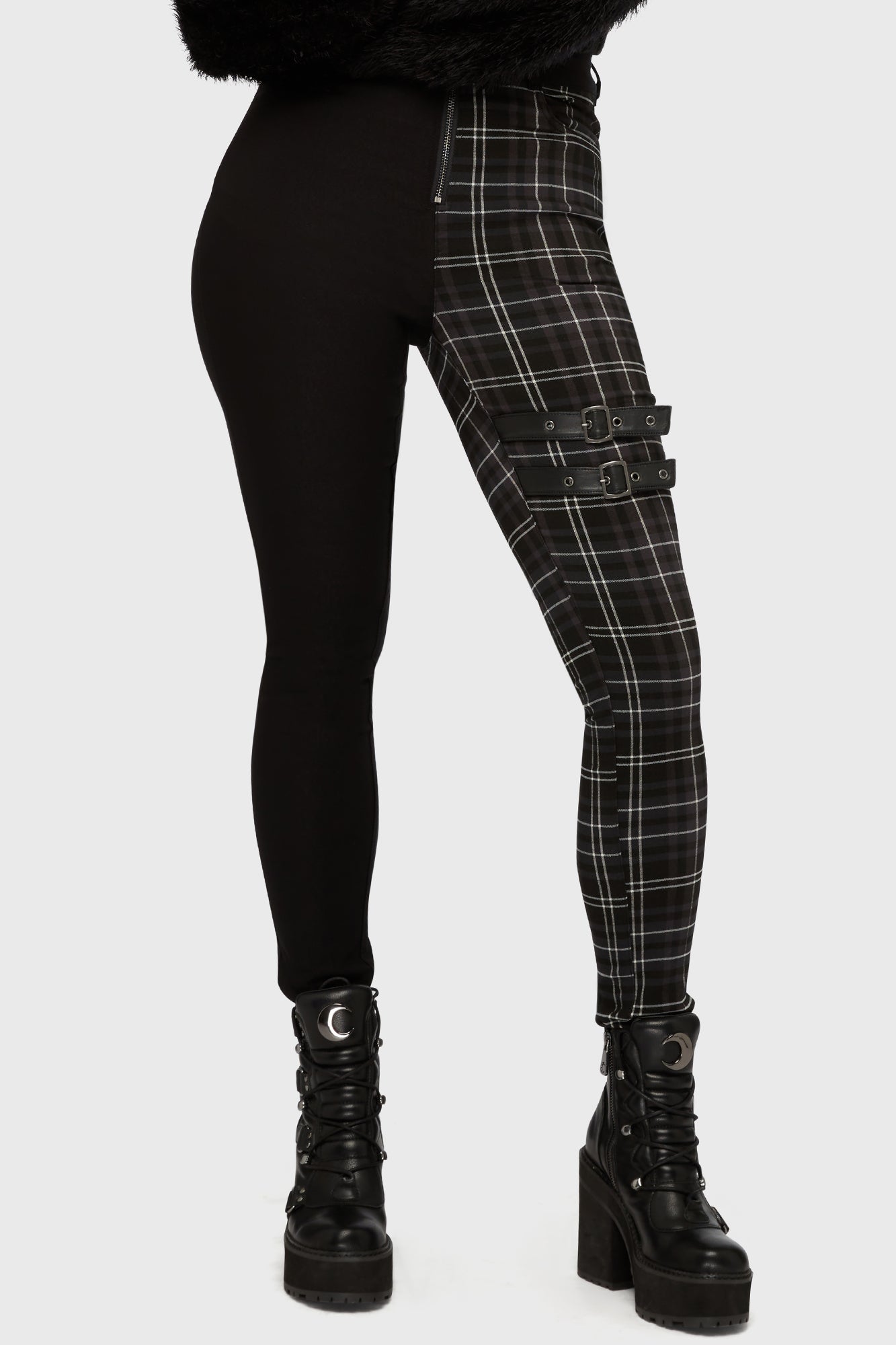 Tartan Riot Trousers [GREY]
