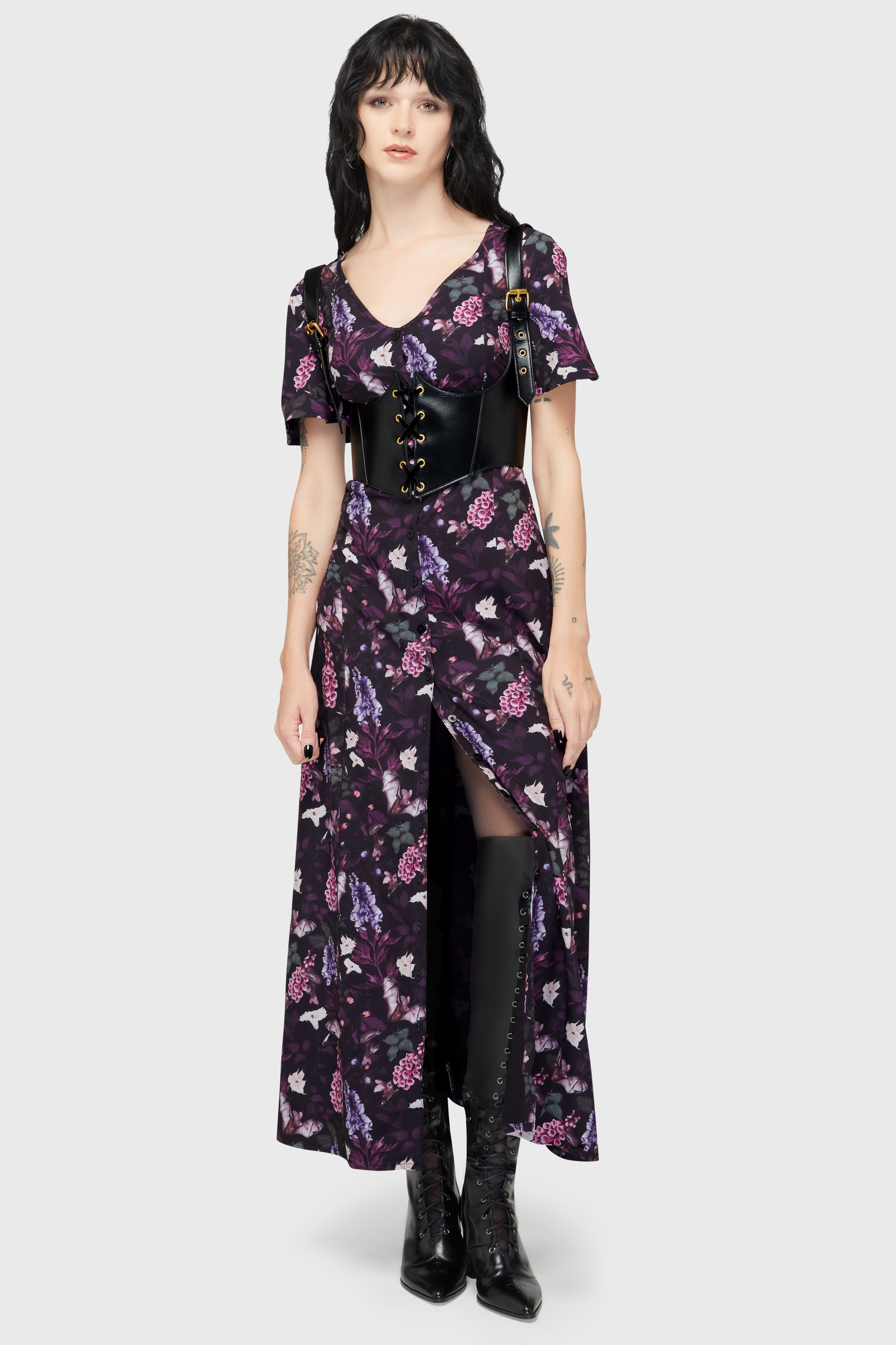 Willow Wisp Short Sleeve Maxi Dress