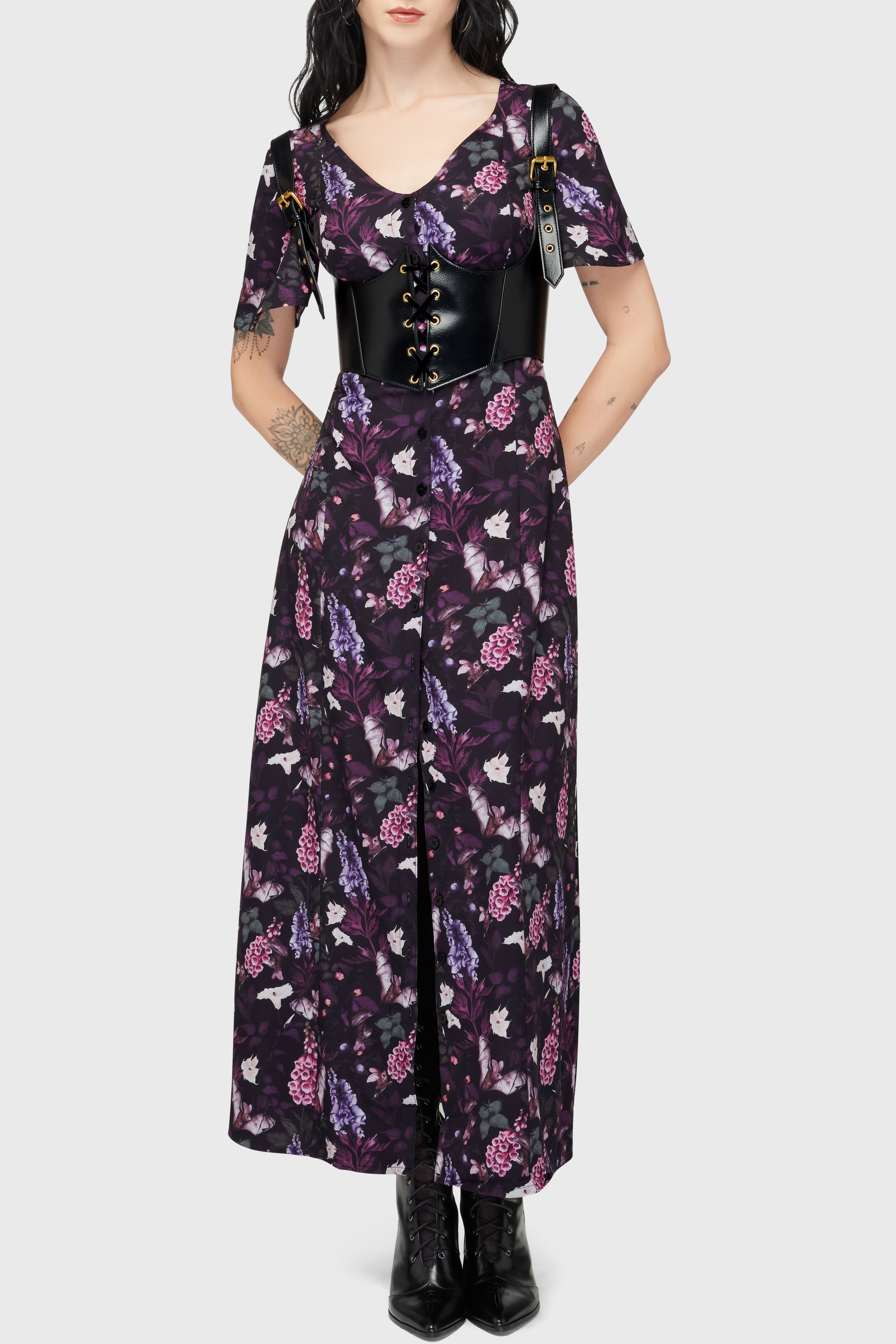 Willow Wisp Short Sleeve Maxi Dress