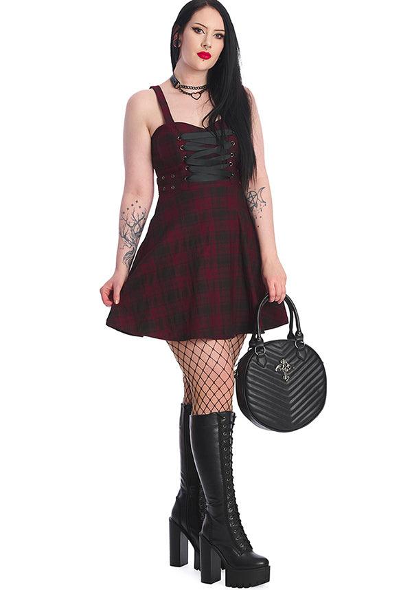 Distressed Chicks [Burgundy] | Mini Dress